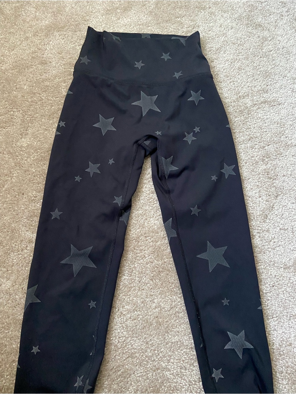 Aerie Offline Black Star-Print High-Waist Leggings